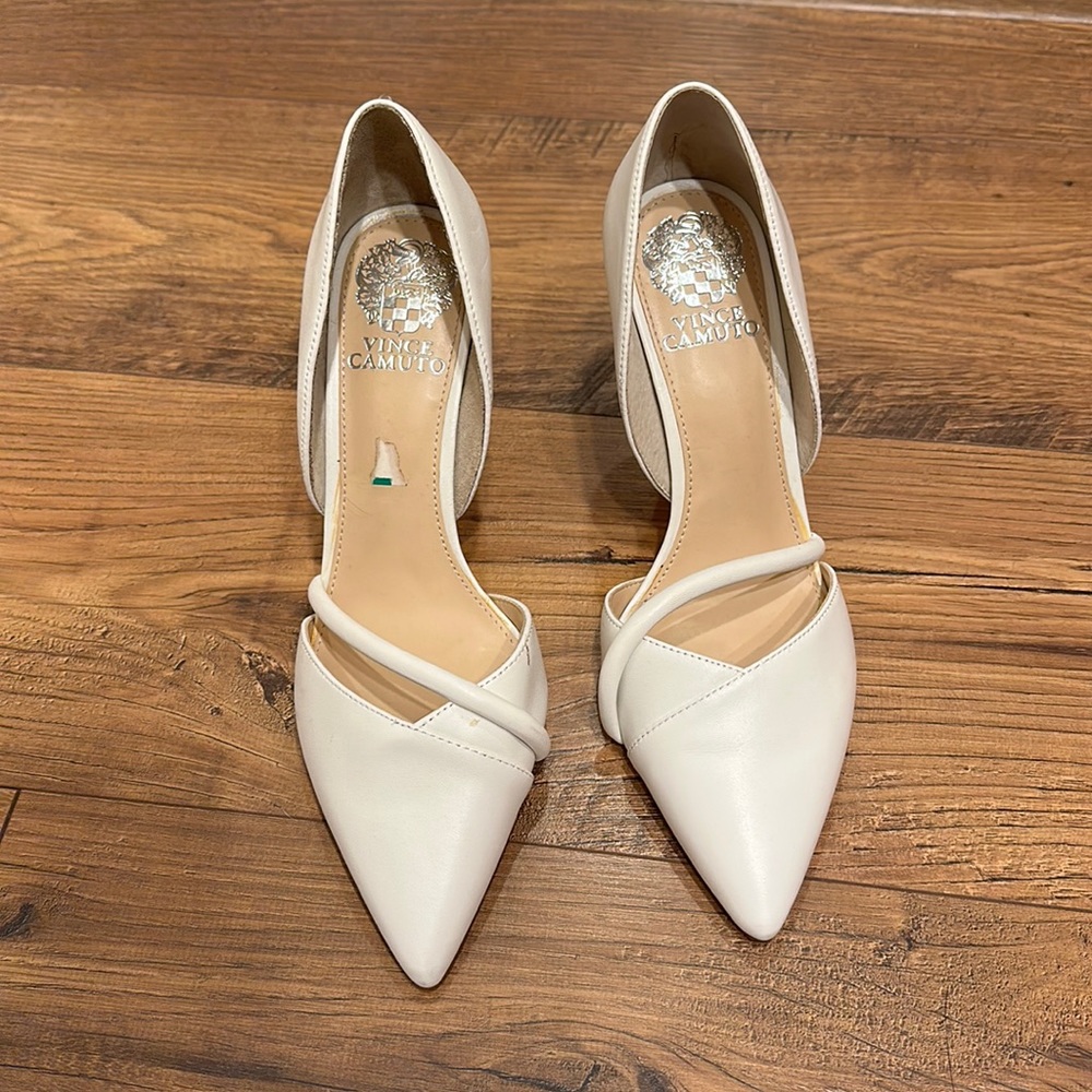 Vince Camuto White heels